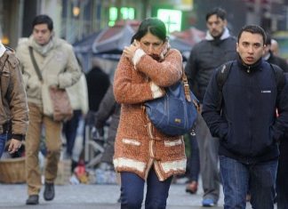 La semana corta arranca con cielo nublado y frío frio, clima