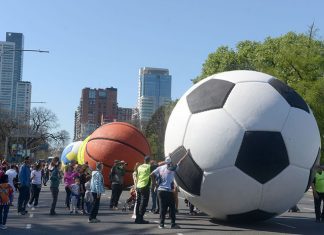 Recorré «Ball Game», la mega instalación creada para los Juegos Olímpicos de la Juventud instalaicon
