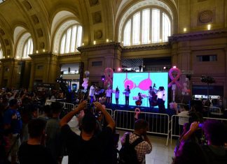 Con una fiesta en la estación, presentaron un centro de mamografías gratuito mamotest