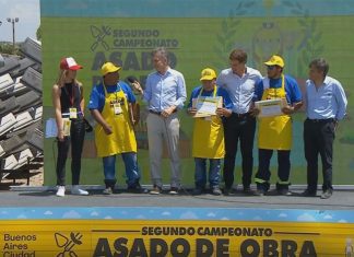 El presidente Macri premió a los mejores asadores de obra macri