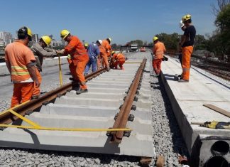 Avanzan la obras del viaducto Mitre: Ya comenzaron a colocar vías visa, mitre, viaducto