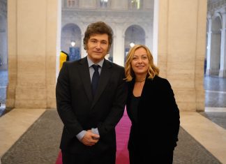 En Roma, Javier Milei y Georgia Meloni cenan este noche en el Palacio Chigi para hablar sobre su alianza geopolítica