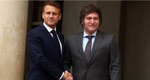 Javier Milei, junto a Macron, participó este lunes de la tercera conferencia de las Naciones Unidas sobre los océanos