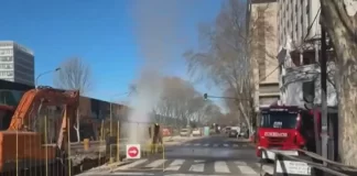 Fuga de gas en Palermo: evacuaron la zona del Metrobus por la rotura de un caño maestro