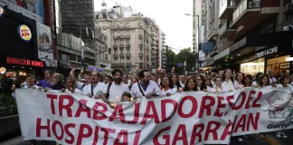 Los trabajadores del Garrahan volvieron a parar por la ley de emergencia pediátrica