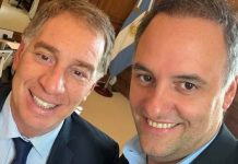 Adorni se reunió con Santilli para completar la transición en la Jefatura de Gabinete