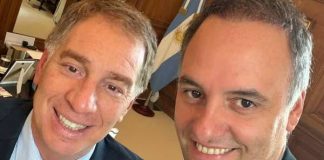 Adorni se reunió con Santilli para completar la transición en la Jefatura de Gabinete